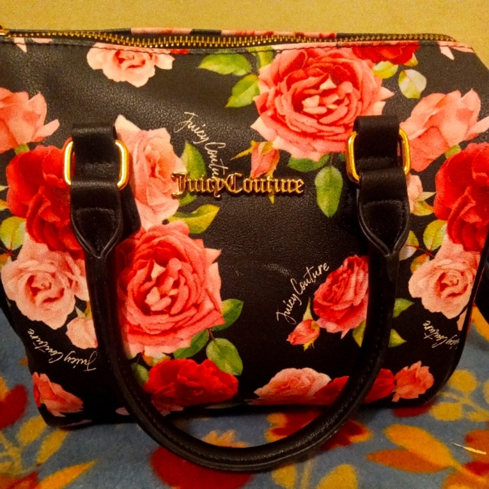 Juicy Couture Black Floral Women's Bag